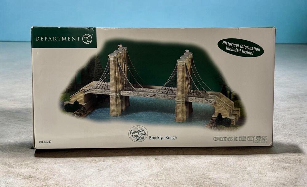 Department 56 Brooklyn Bridge Christmas in the City - NIB - Retired - RARE